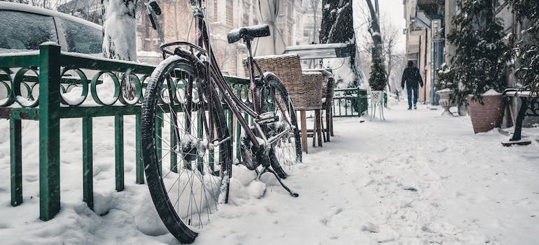 Snow on a street