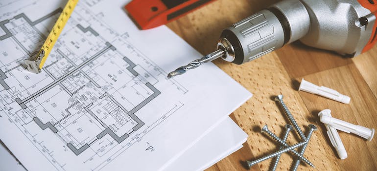 The floor plan of an apartment