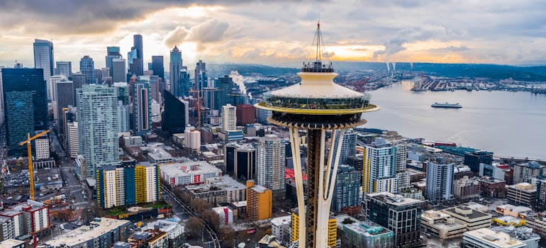 Areal shot of Seattle, Washington
