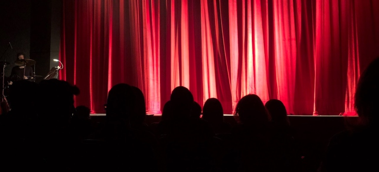 inside a theater 