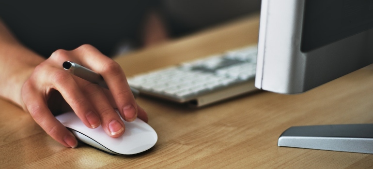 a person reading about the Impact of Remote Work on Manhattan's Storage Solutions 