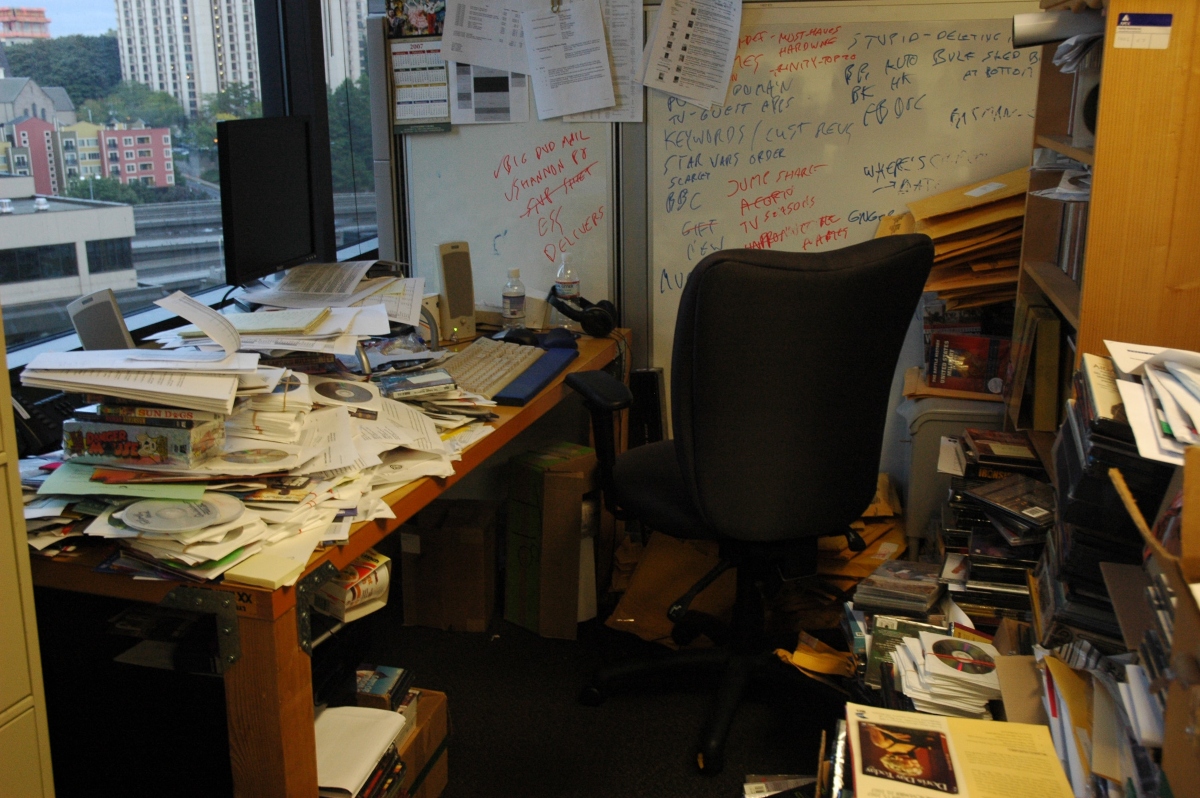 How do you go about office decluttering before moving?